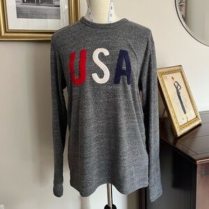 Old Navy Heather Gray USA Sweatshirt